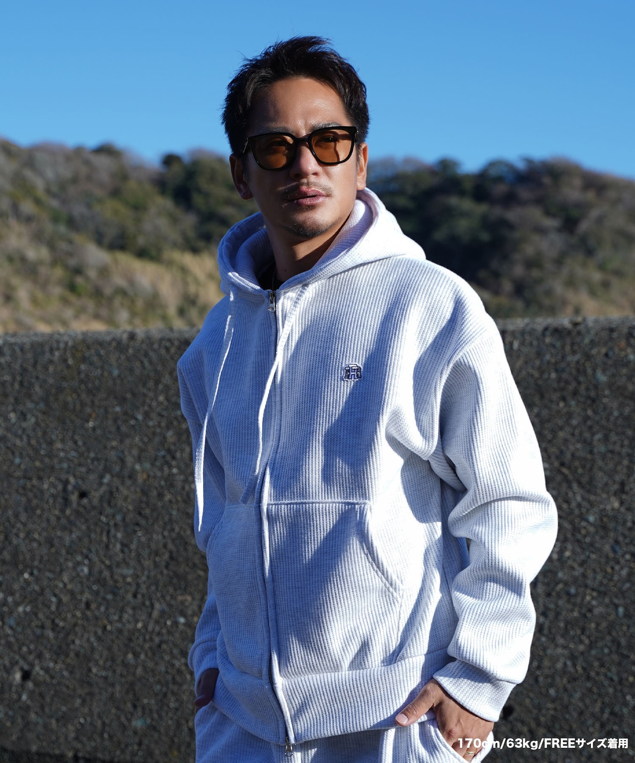 【#Re:room】RR WAPPEN WAFFLE ZIP PARKA［REC740］