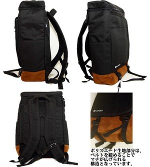 GUARD ガード オリジナル 多機能ナイロンバックパック A4ファイル・ノートPCも入る大容量 14gudbackpack アウトドア