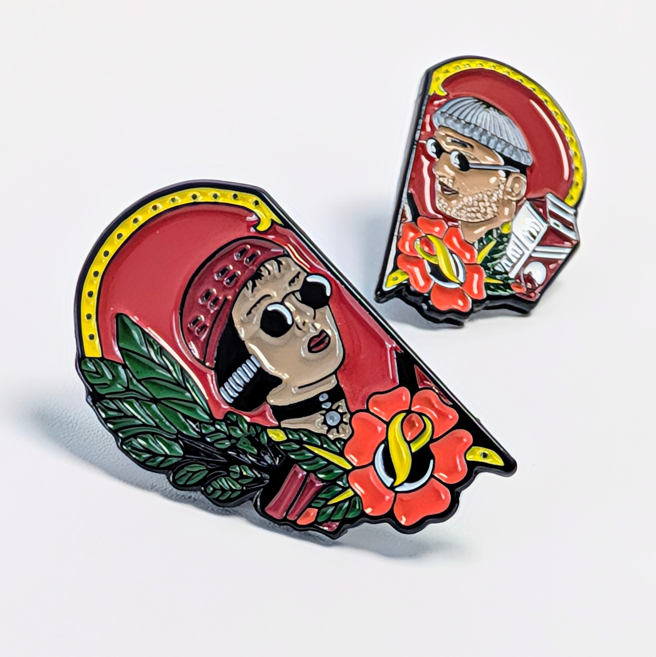 送料無料！ ★ピンズ PINS★ピンバッジ 【 LEON ( レオン ) 】レオン♡マチルダ ペアピンズ / 2Pセット / 90sMOVIE 〚アメリカン雑貨 アメトイ〛