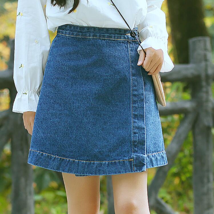 シンプル デニムスカート