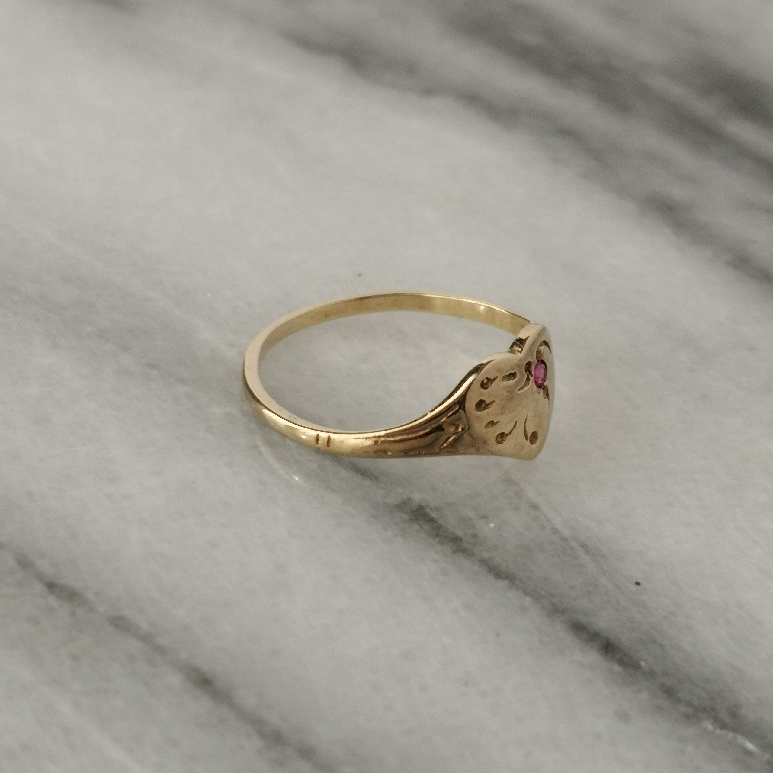 英国Foster Family  9ct シグネットリング