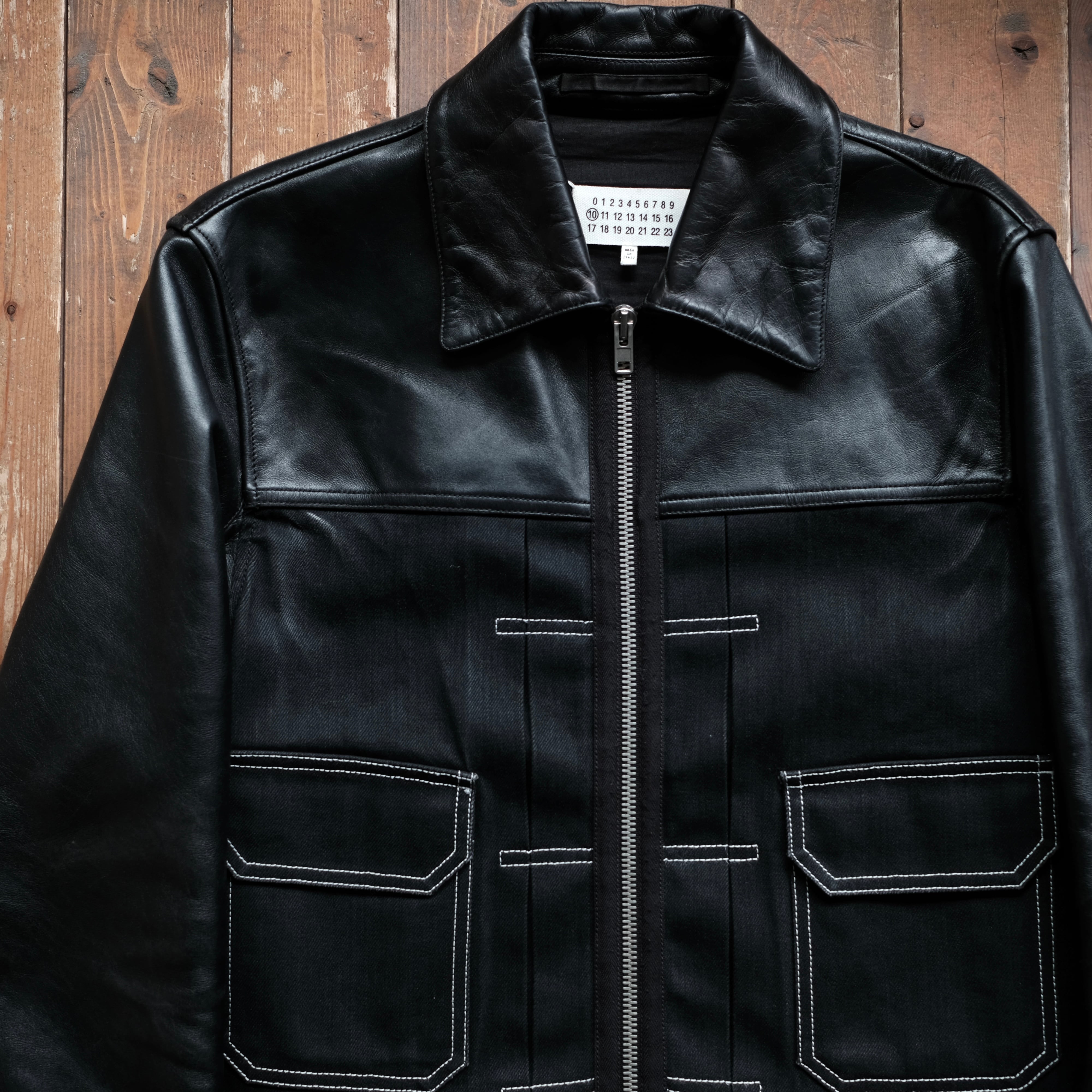 Maison Margiela LEATHER×DENIM 2nd TYPE JACKET | safarionline