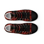 TARTAN WIGGLE High-Top Sneakers -Red- (Men’s)  [S0014]