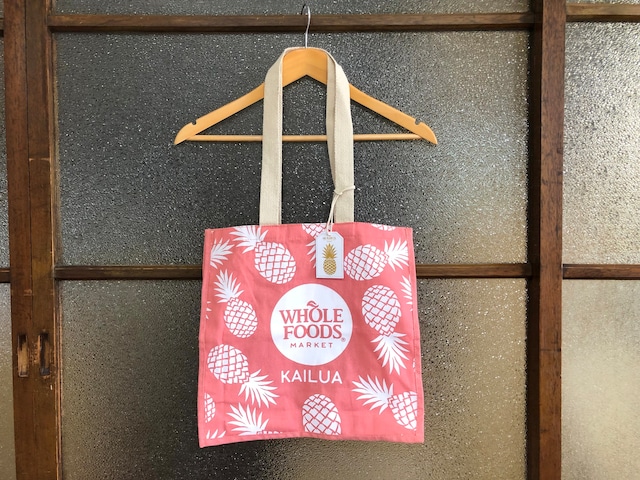 WHOLE FOODS MARKET KAILUA TOTE BAG (PINK)