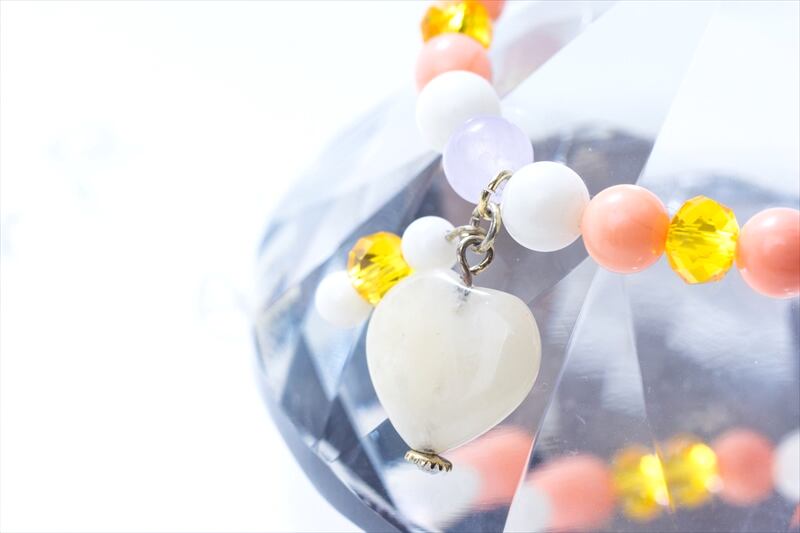 Coral sea stone【パワーストーンブレスレット 】 - 画像3