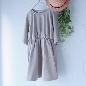 «即納» raglan-sleeve cotton dress コットンワンピース