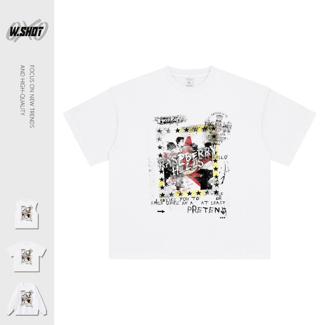 VINTAGE ストリート RASPBERRY HILLS Tシャツ T2063 VINTAGE ストリート RASPBERRY HILLS Tシャツ T2063