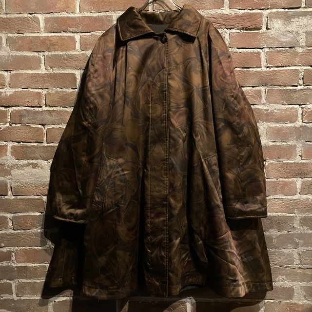 【Caka act3】"Reversible" Abstract Pattern Vintage Half Soutain Collar Coat