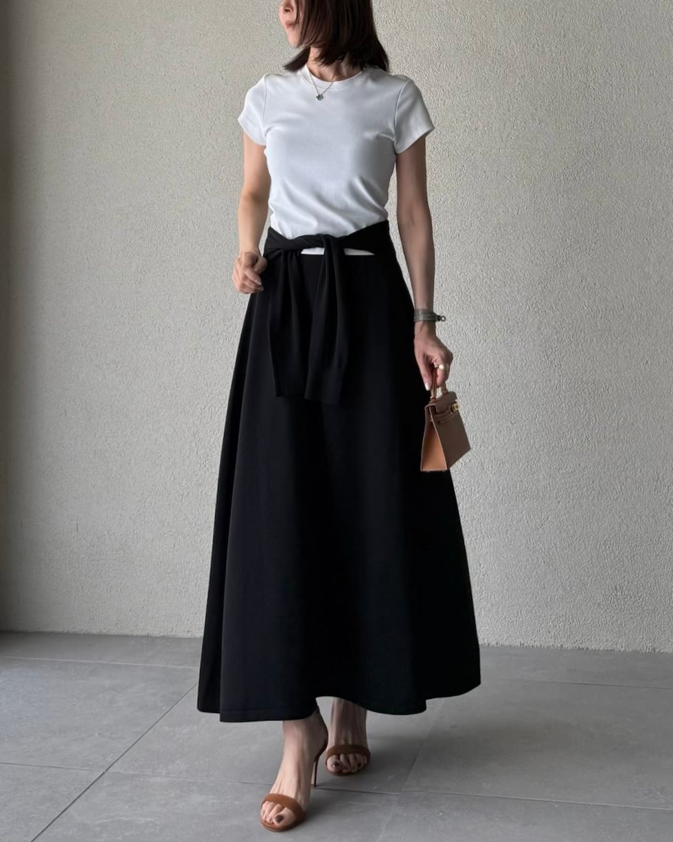 SYSORUS × akko3839 ストレッチニットロングスカート 821232 | SYSORUS