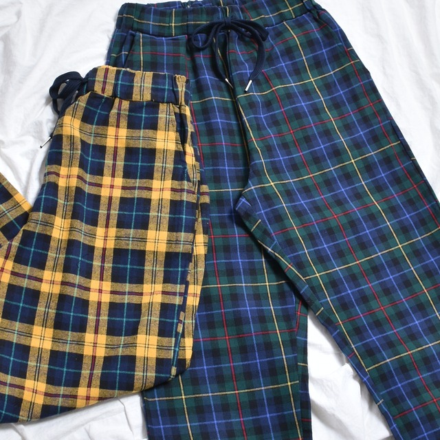 【50%OFF】チェックパンツ