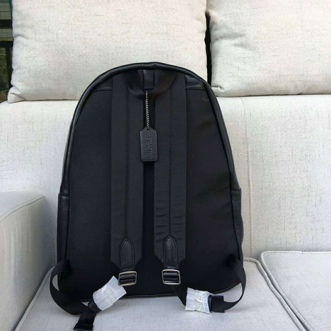 コーチ／COACH リュック バッグ バックパック メンズ 男性 男性用レザー 革 本革 ブラック 黒  F71622 Campus Backpack in Refined Pebble Leather キャンパス バックパック リファインド ペブルレザー シボ革 シュリンクレザー デイパック