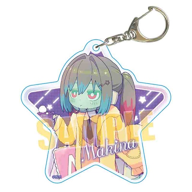 アニメ『銀河特急 ミルキー☆サブウェイ』 ちょいデカアクリルキーホルダー マキナ(パジャマパーティー)