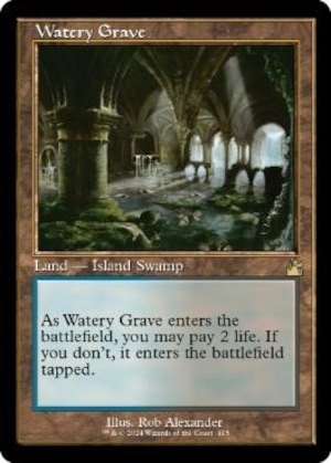 MTG《湿った墓/Watery Grave(RVR)》旧枠　英語版