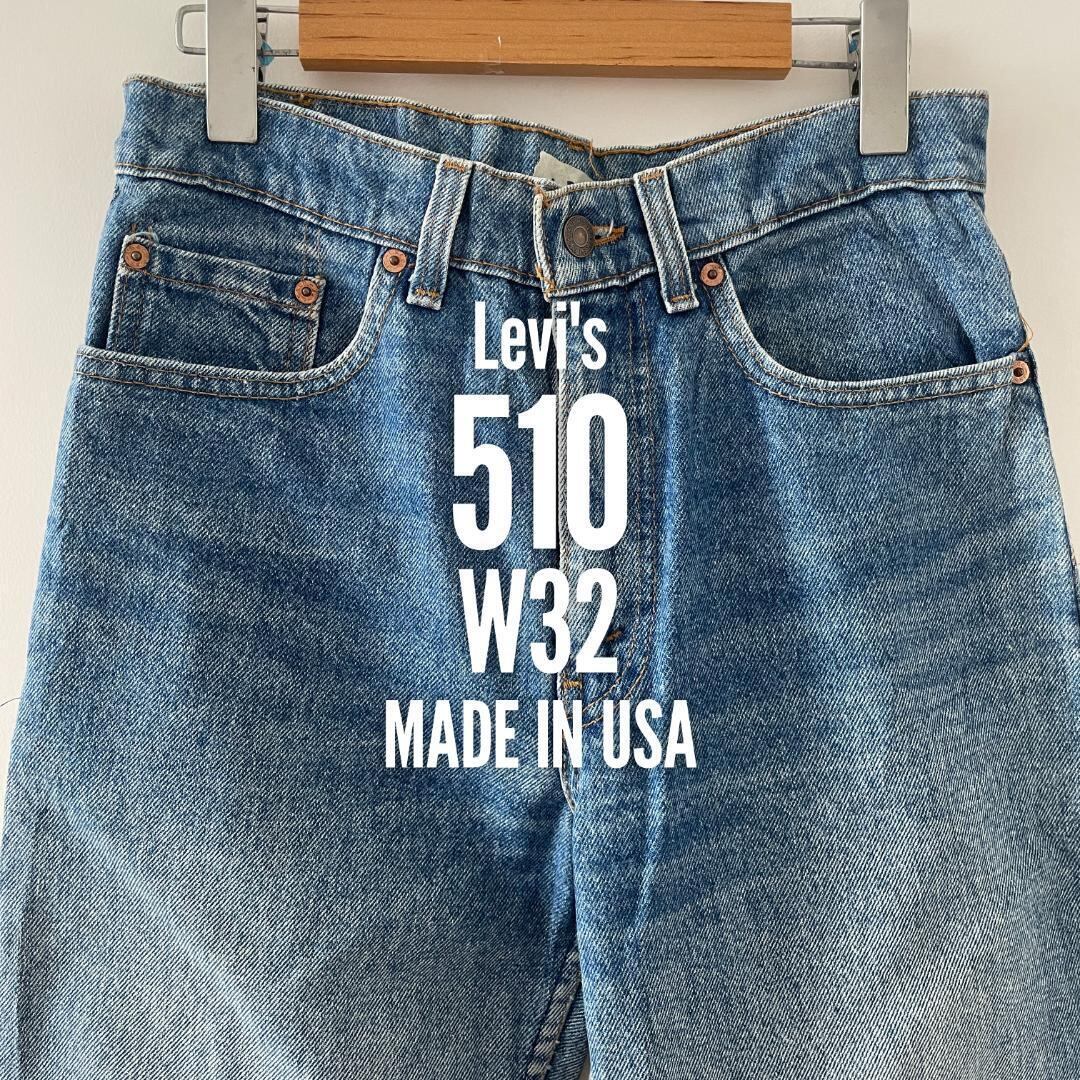 LE13 90s リーバイス 510 デニム USA製 ジーンズ W30 | ビンテージ雑貨