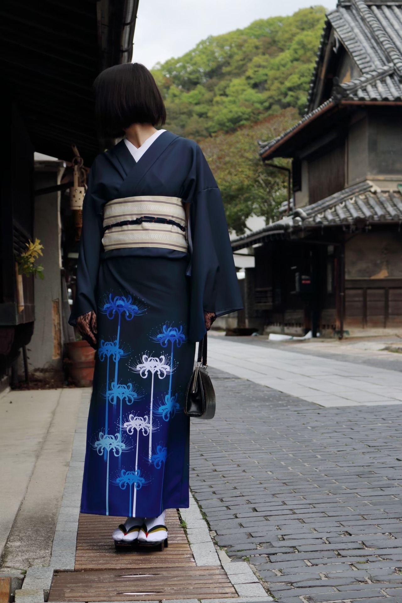 [3/21〜10/31期間限定販売］彼岸花浴衣青(受注販売)