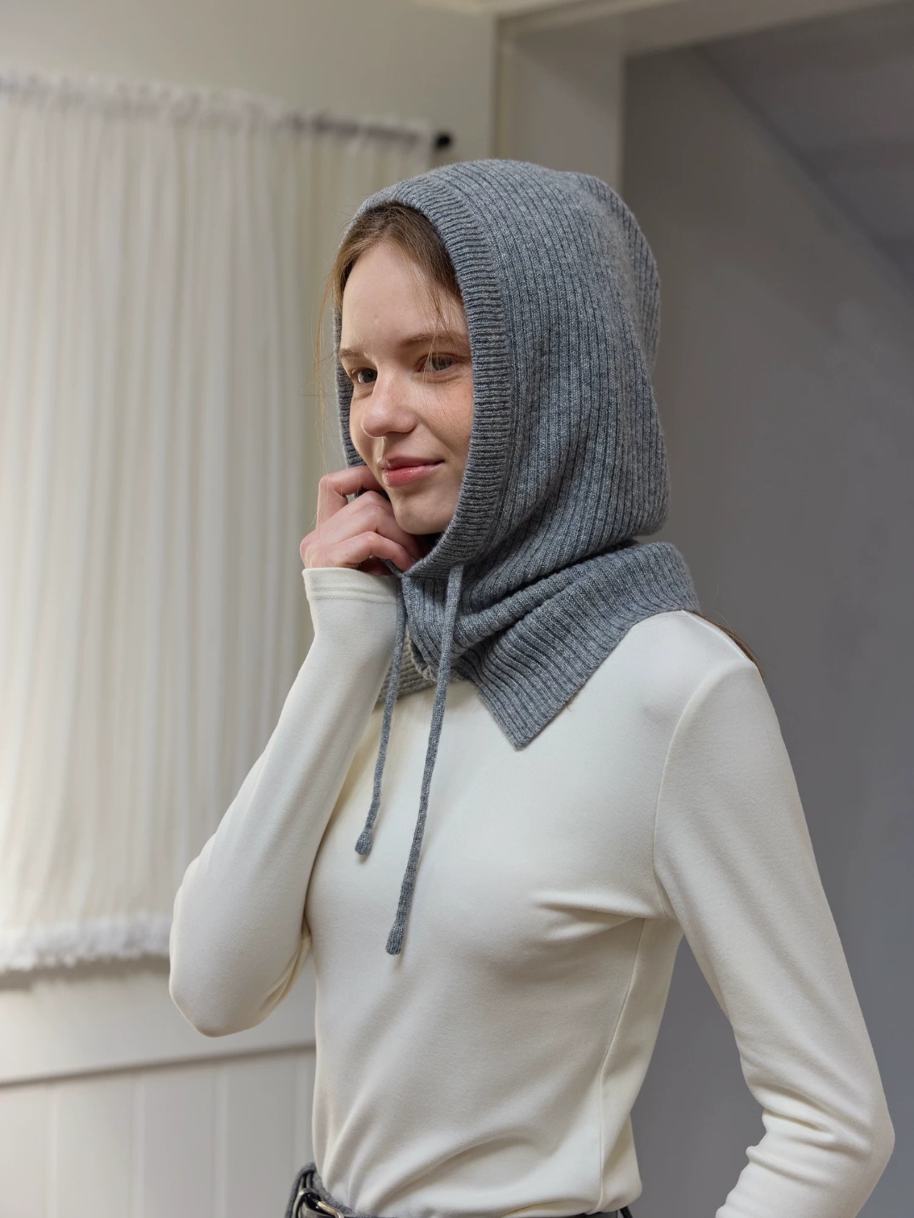 Côtelé Knit Balaclava F0822