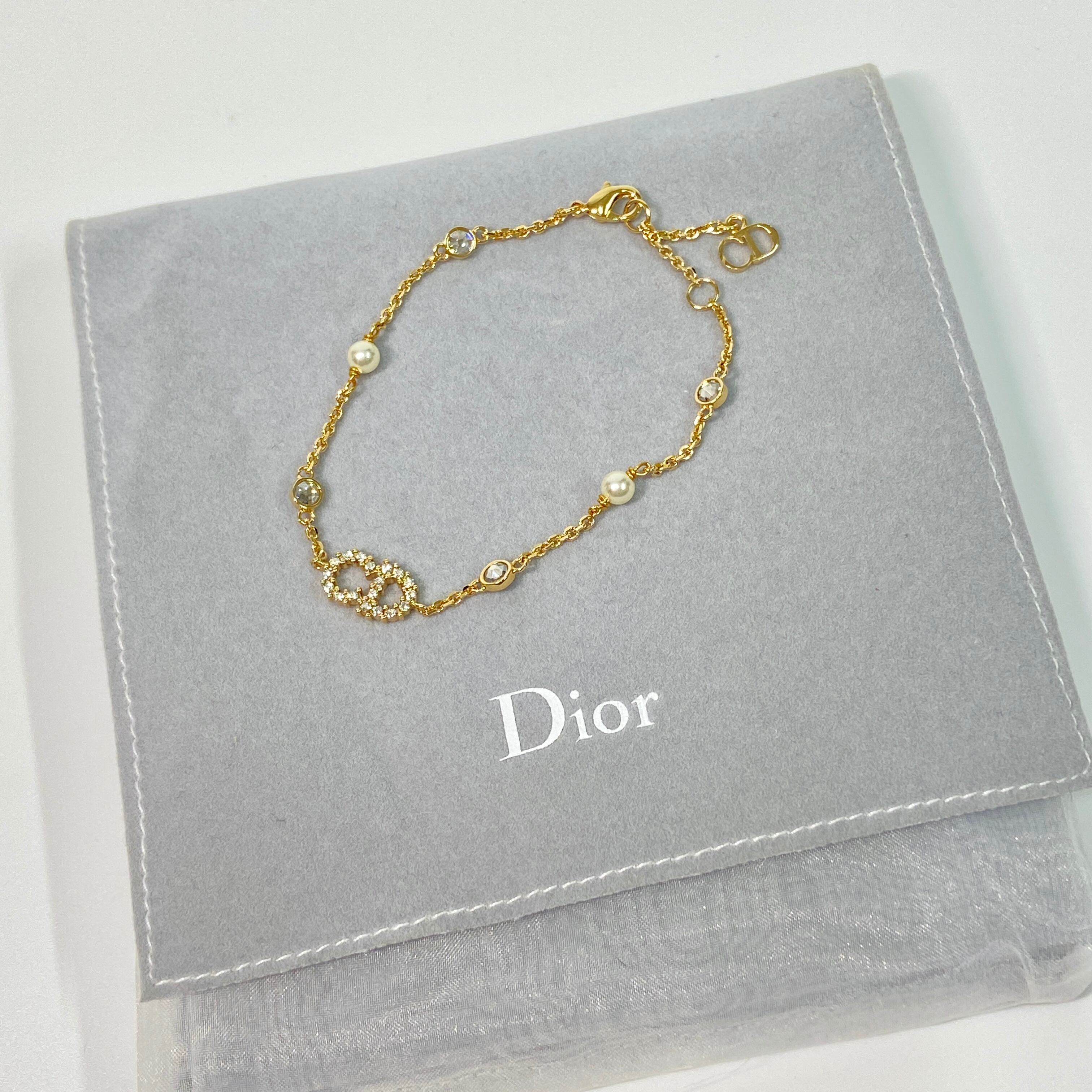 Christian Dior CDロゴ パール ブレスレット