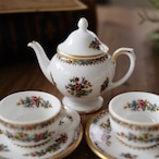Coalport Ming Rose|コールポート ミングローズ ミニチュア C&S 2客&ティーポット thumbnail 6