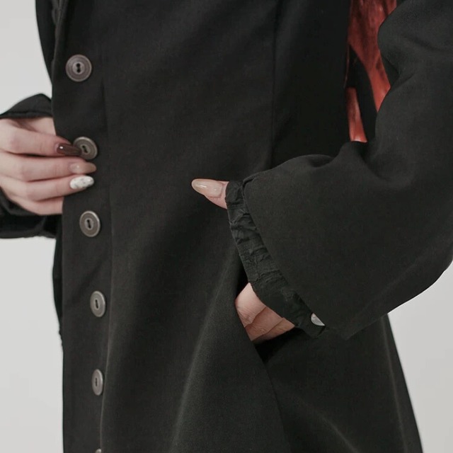 Double breasted long coat C1441