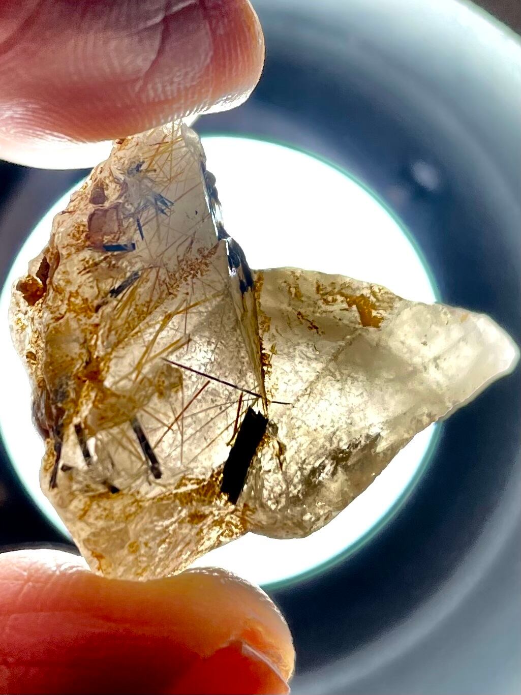 52) 聖石ザギ・マウンテンクオーツ「スピリット・ブルー&ゴールド」ブルーターラ