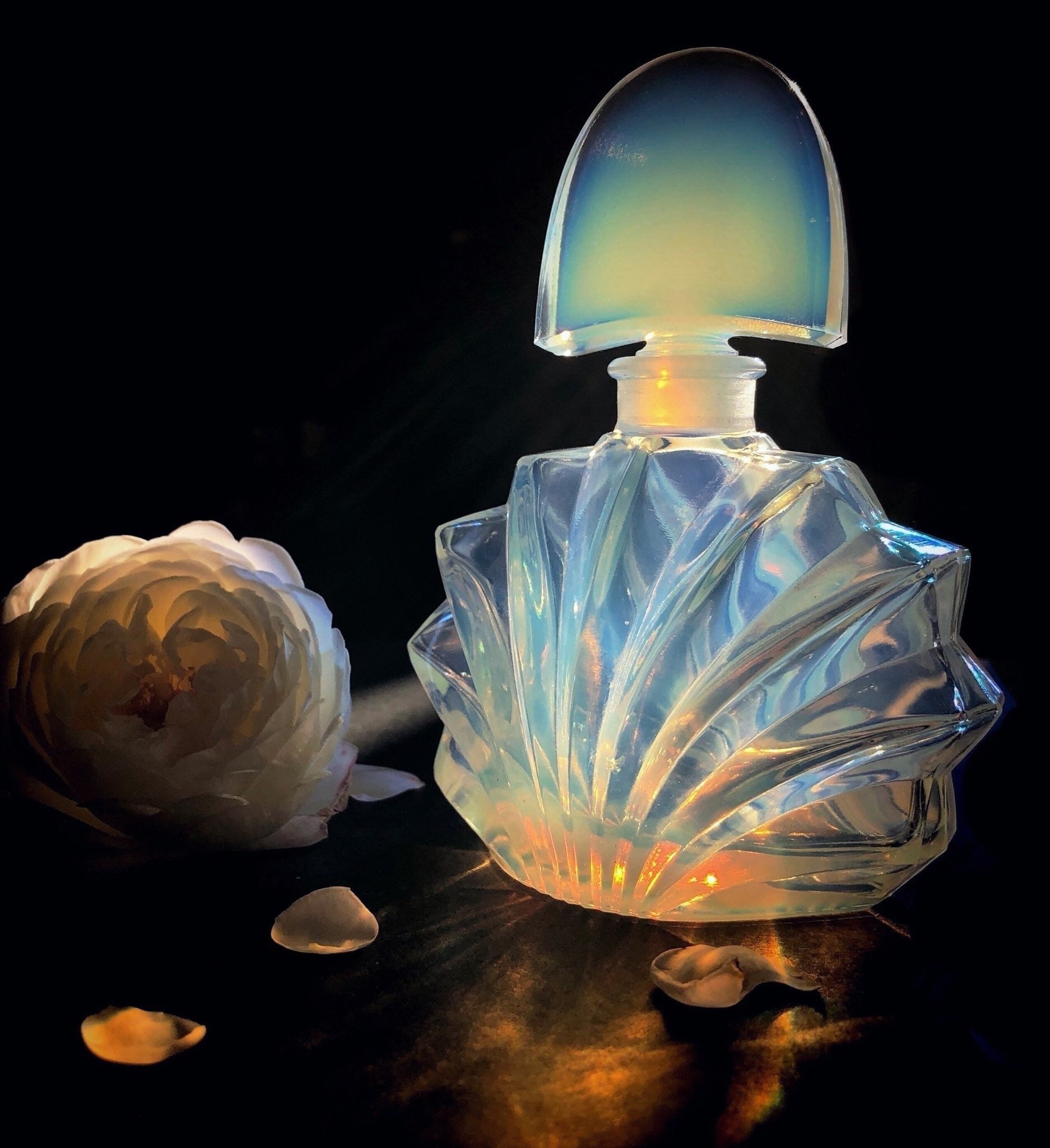 オパールセントガラスの香水瓶（アールデコ） | メルキュール骨董店
