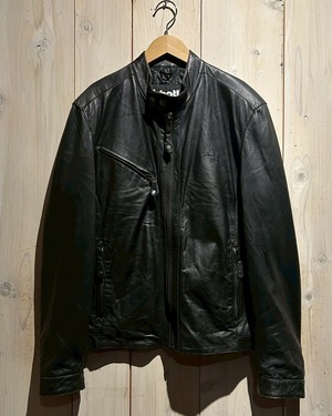 【a.k.a.C.a.k.a vintage】“Schott” Black Leather Single Riders Jacket