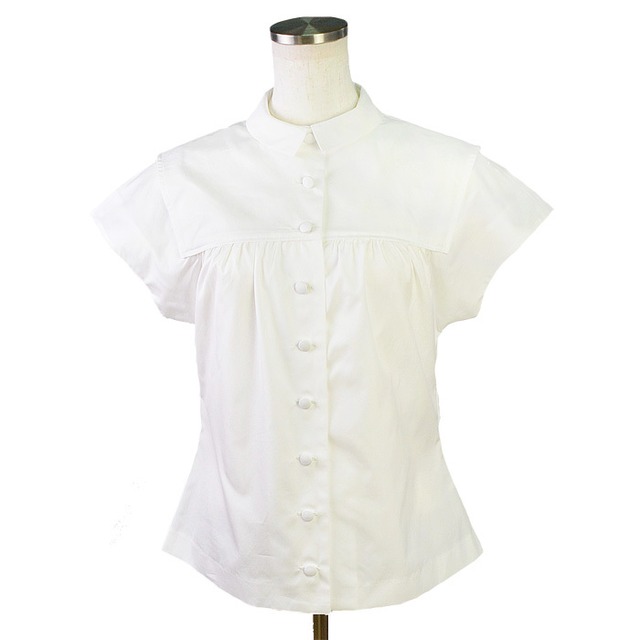 中原淳一デザイン　復刻ブラウス　七分袖ギャザー（ブラック）