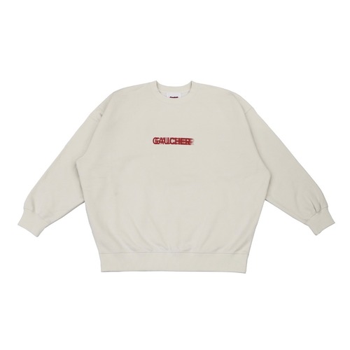 AW Sweat Crew Neck Motion Logo  NATURAL