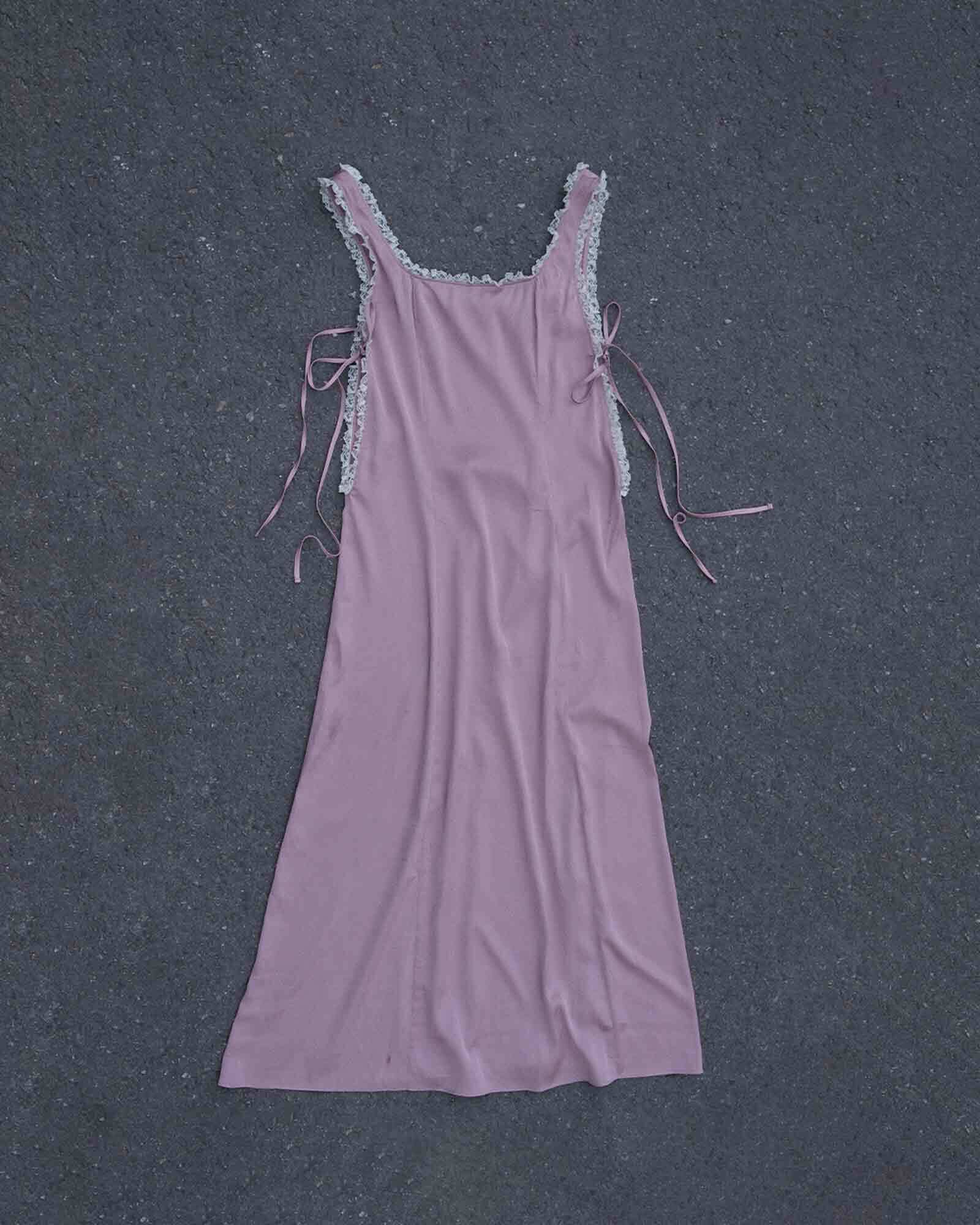 4/7発送 [flétta] flétta Lace Side Ribbon Dress_2 Colors 正規品 韓国ブランド 韓国通販 ...