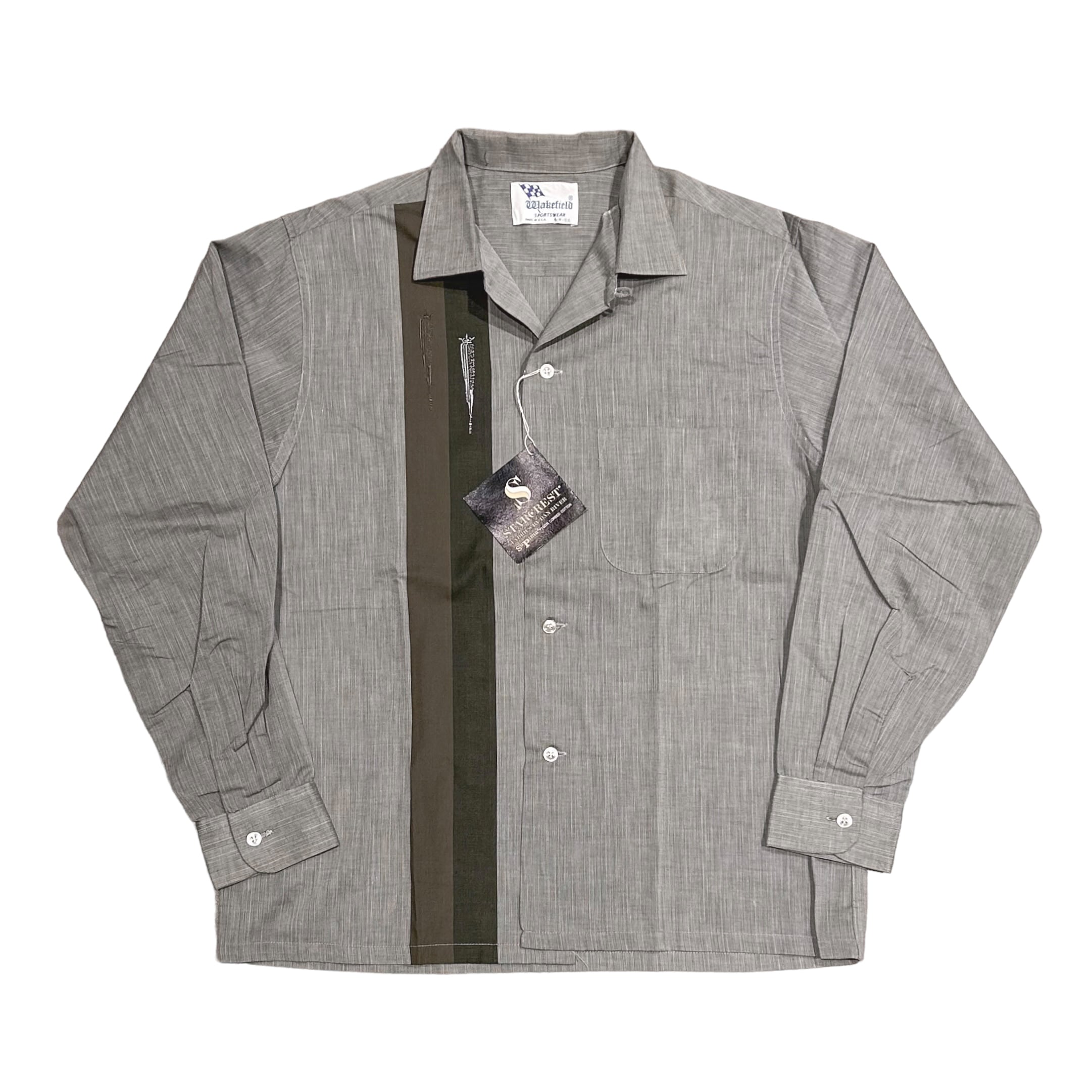 DEADSTOCK 50-60's Wakefield Sportswear Open Collar Shirt M ...