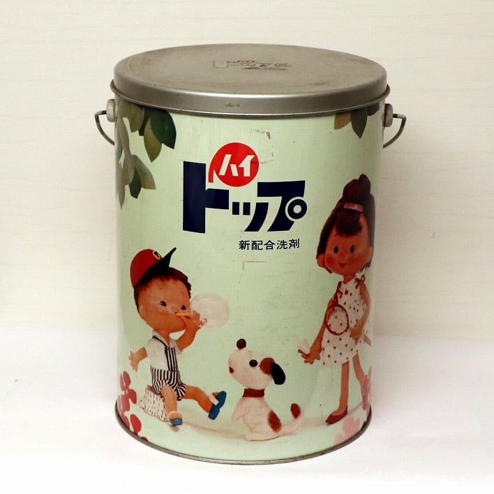 昭和レトロ・ライオン・ハイトップ・洗剤・缶・No.190202-65・梱包