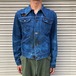 70s Wrangler ラングラー 124MJ トラッカー デニム ジャケット ヴィンテージ 80s 11mj gジャン 黒タグ ウエスタン インディゴ 36 S 濃紺