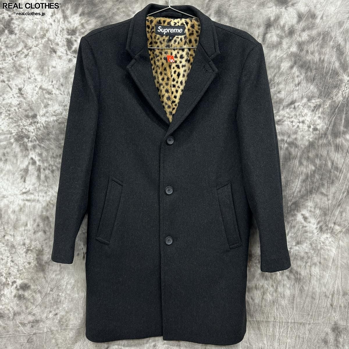 未使用級 supreme チェスターコート ロロピアーナ レオパード M ブルー