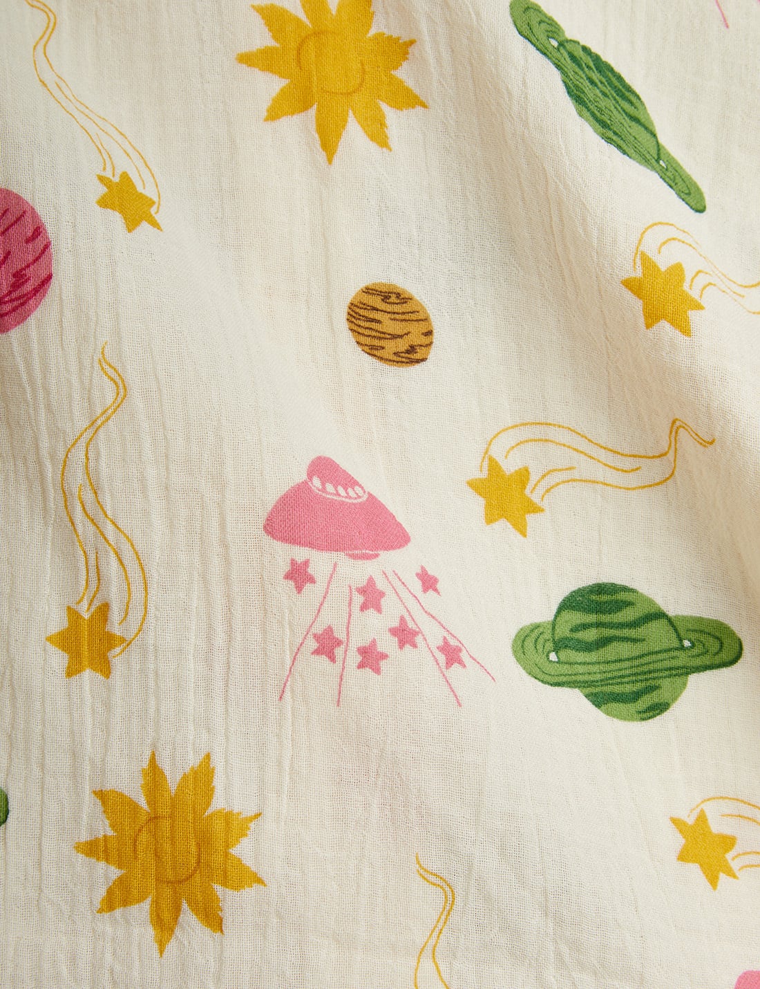 26SS】minirodini( ミニロディーニ )Space aop muslin woven ss dress