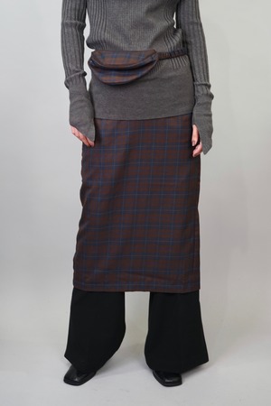 WAIST BAG SET PLAID SKIRT 1810-54-112