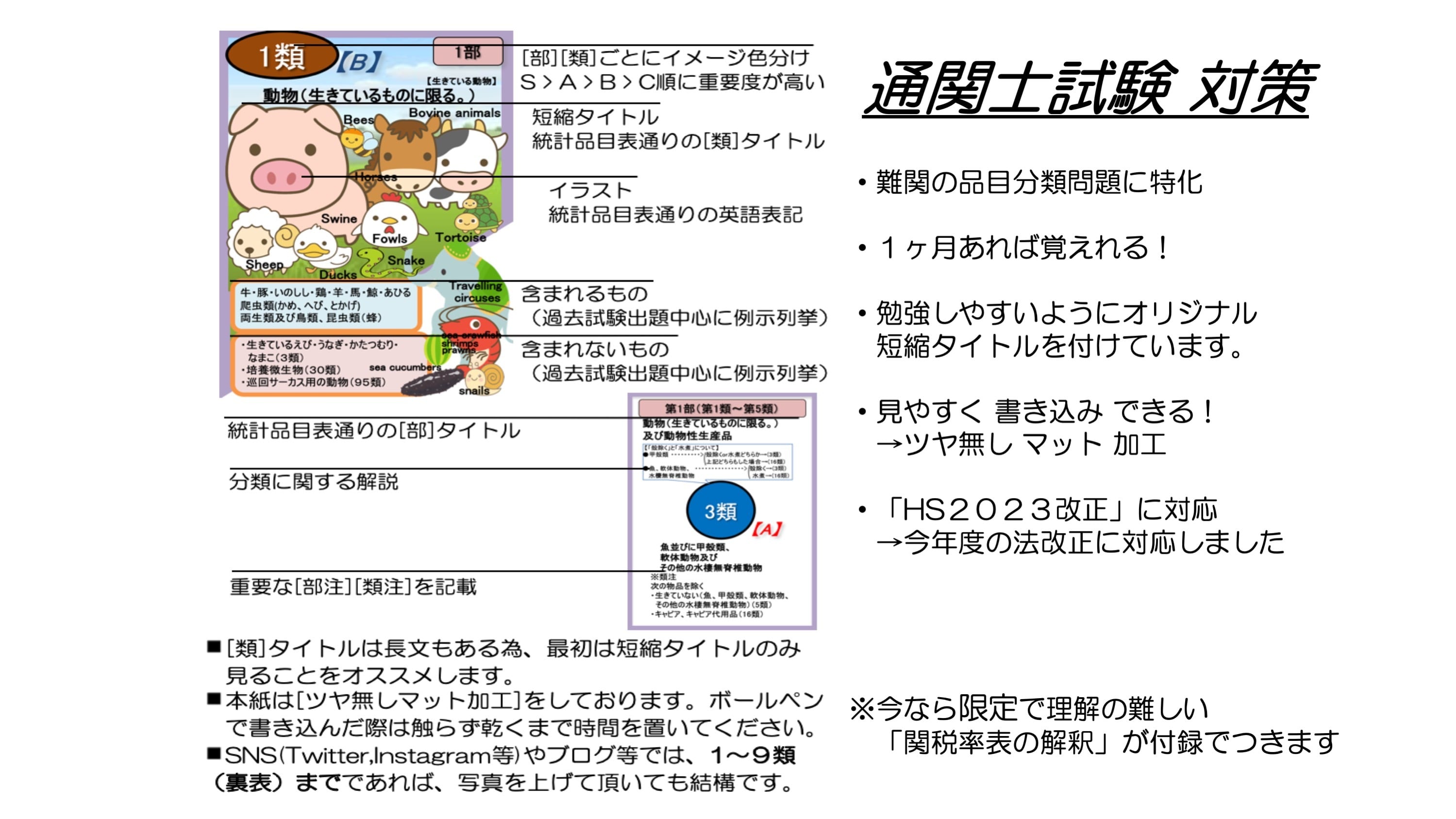 統計品目カード【 通関士試験 2020 年度 】貨物分類が得意になります