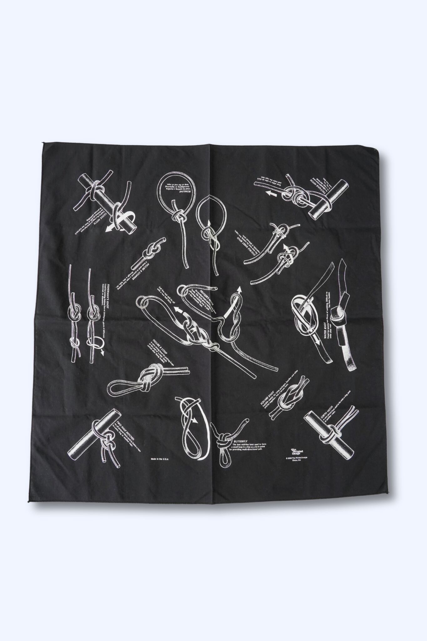 The Printed Image(ザ・プリンテッド・イメージ)ノット図解 バンダナ USA製 2006年