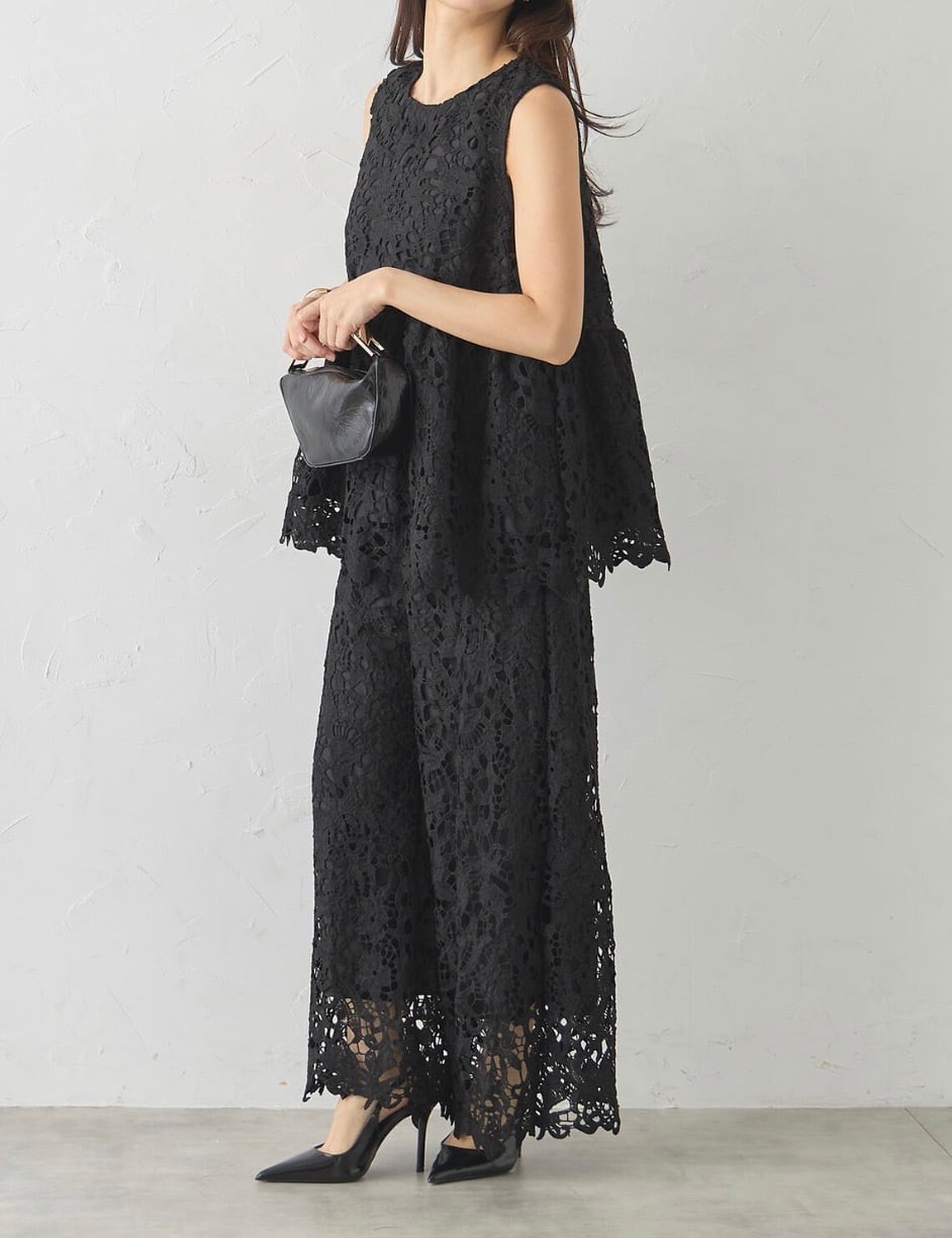 ladies / cutting lace pants 〔カッティングレースパンツ〕