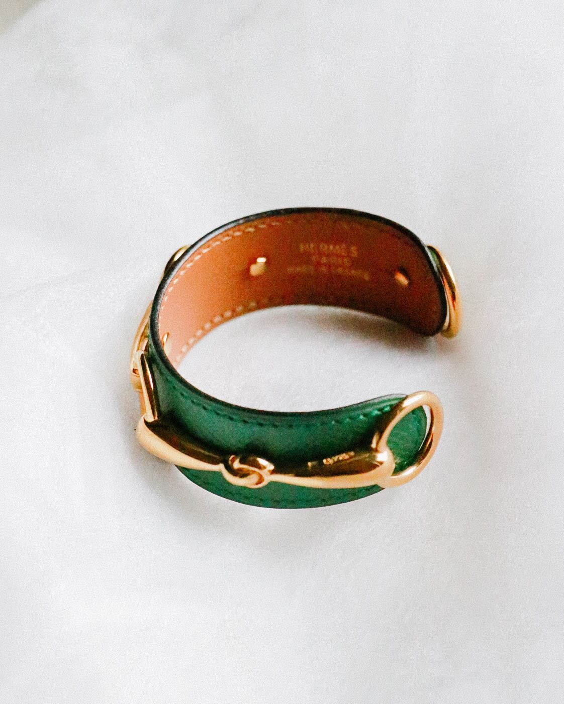 HERMES mors legato leather bangle | VINIVINI ONLINE SHOP