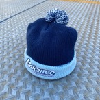 Kokanee Beer Pom Pom Knit Cap - NAVY / LIGHT BLUE