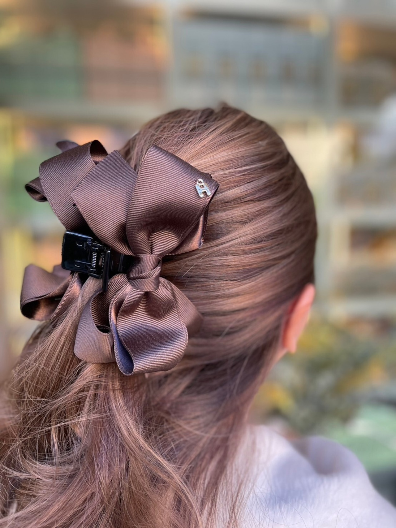 グログランサテンワニクリップ