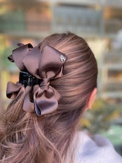 グログランサテンワニクリップ