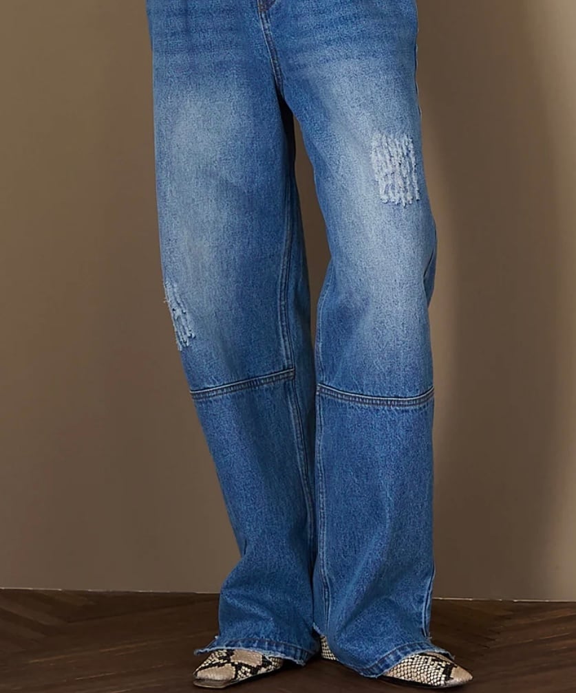 【YENN】ハイライズタックワイドデニム／HIGH RISE TUCK WIDE PT　[Y253-31101]