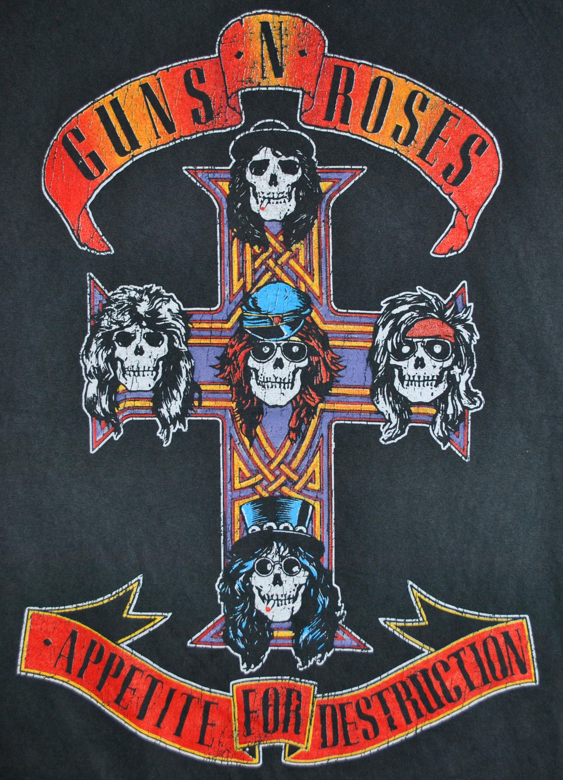 GUNS N ROSES】ガンズアンドローゼズ バンドTシャツ 黒 PREMIUM BOOT