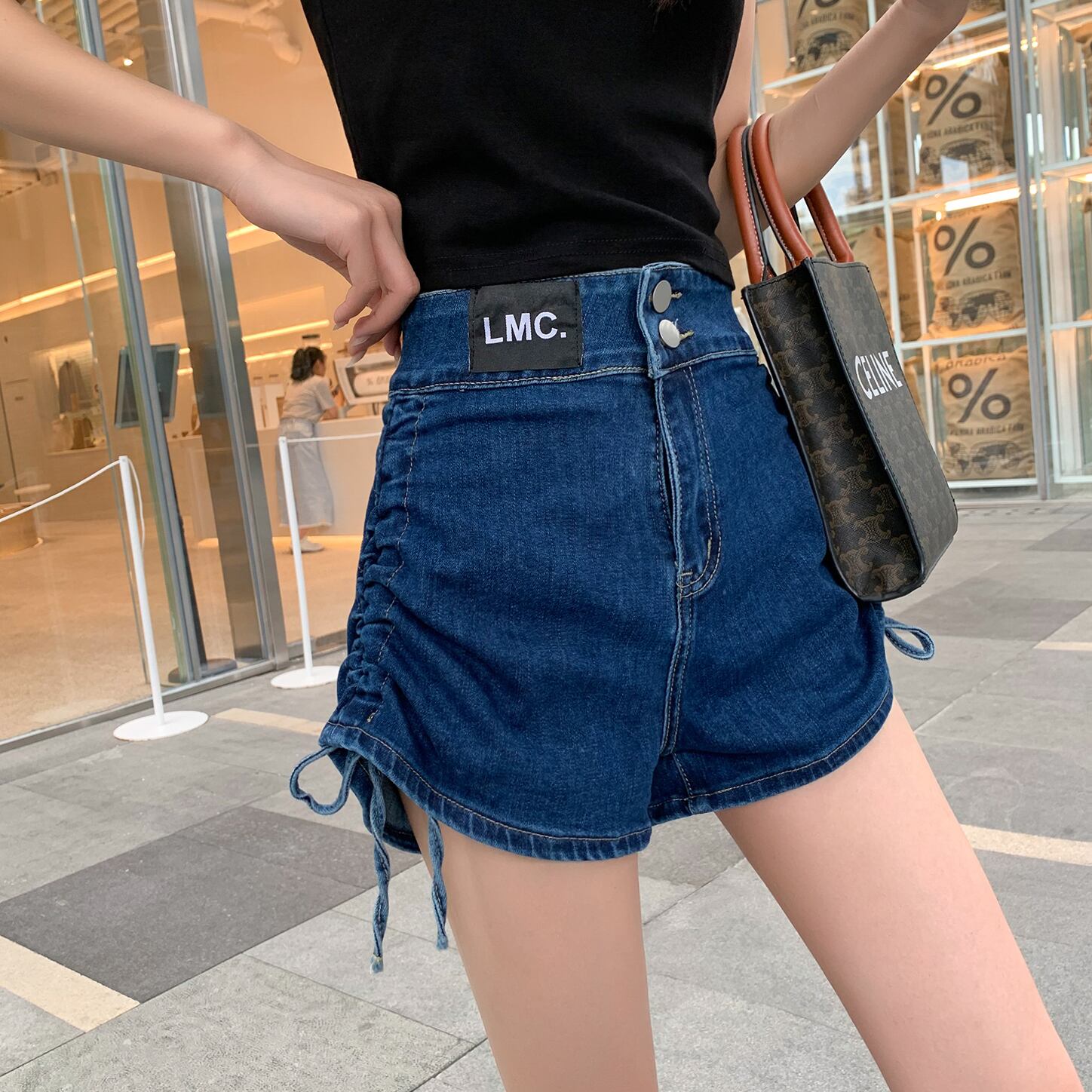 ハイウェストギャザーショーツ ブルマー 6Du_Shop_Women81374714895