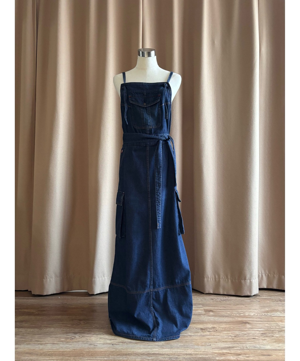 MADE IN JAPAN denim maxi dress-4767-6