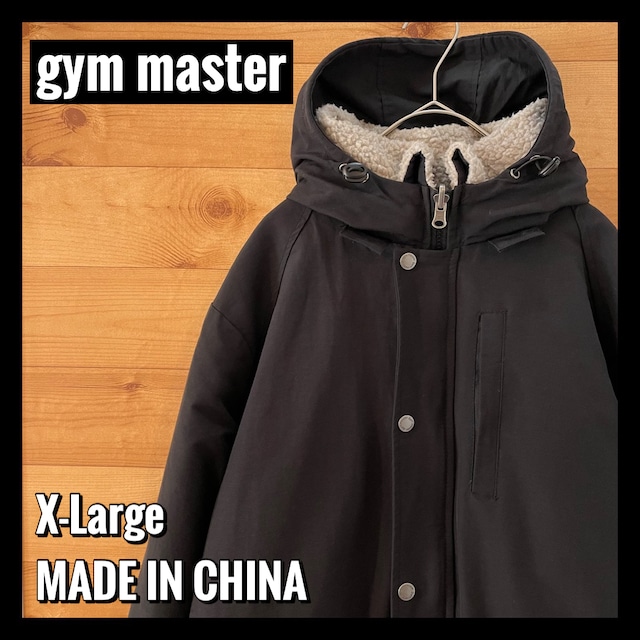 【gym master】リバーシブル ボア ナイロン ジャケット ブルゾン アウター XL 古着