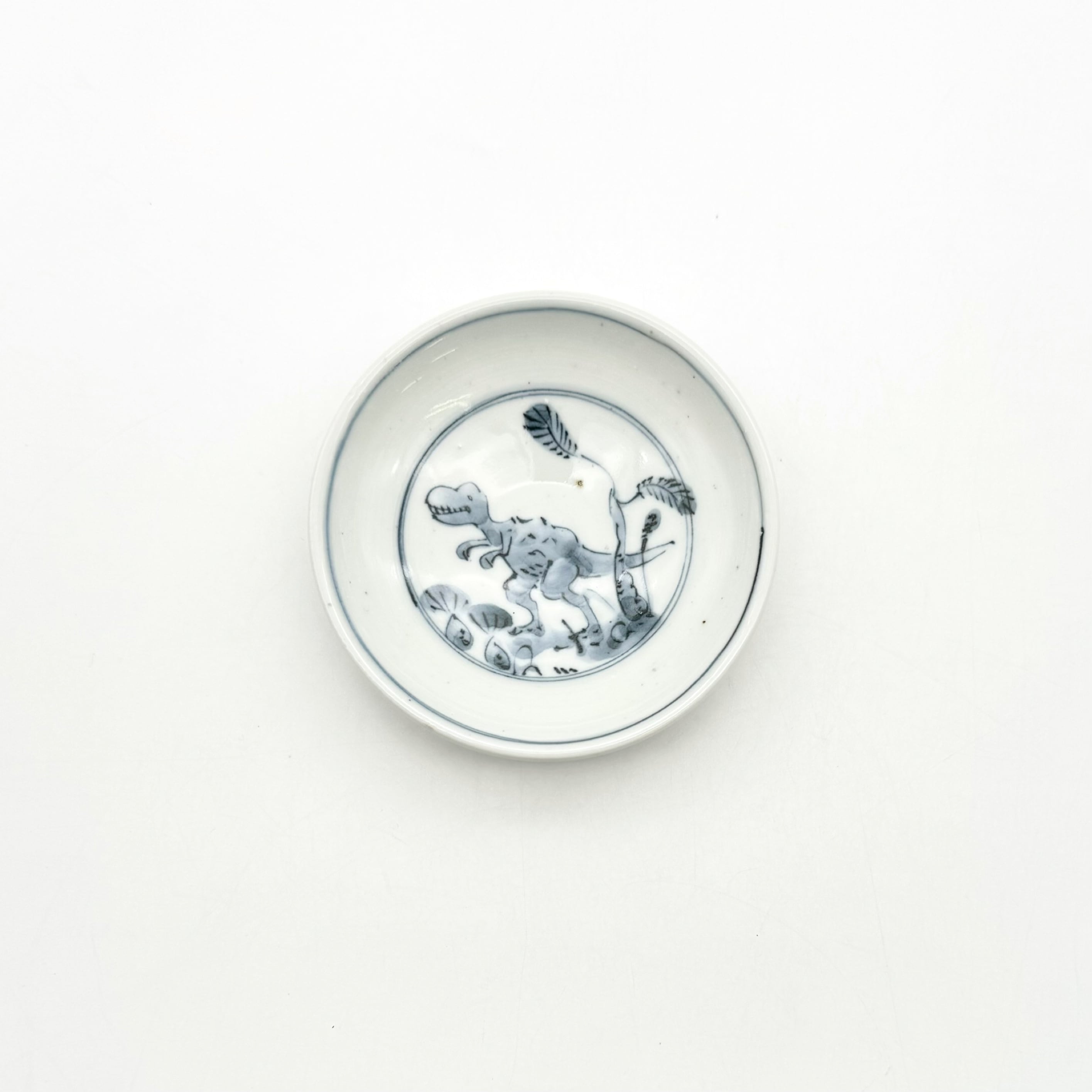 DINOSAUR 豆皿 ティラノサウルス《studio wani》 | 24to3［西富陶磁器