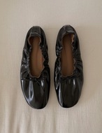 【新作5％OFF・3日間】Gathered Ribbon Ballet Flats_4colors