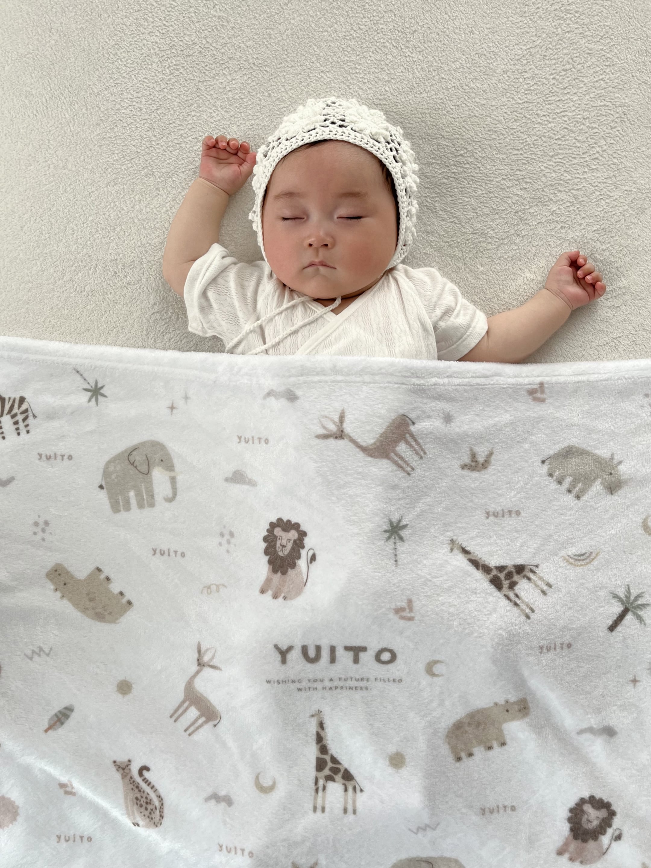 ビンテージ　ベア　ベビーブランケット ベビー ブランケット 冬 退院 赤ちゃん ベビーケット ひざ掛け 毛布